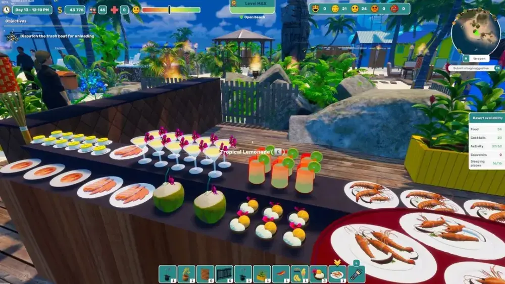 Tropical Resort Simulator: gestão divertida em ilha tropical